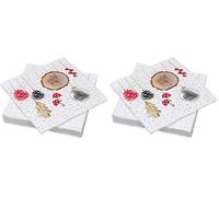 Le Nappage - Servilletas de papel de celulosa para mesa (20 unidades, 40 x 40 cm) (Paquete de 2)