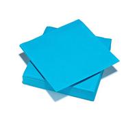 Le Nappage - Toallas de Papel Airlaid - Color Azul Turquesa - Servilletas Certificadas FSC® - Reciclables y Biodegradables - Set de 25 Servilletas Formato 40 x 40 cm
