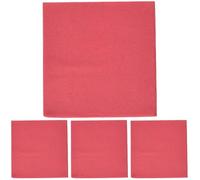 Le Nappage - Toallas de Papel Tex Touch - Color Rojo - Toallas Certificadas FSC® - Reciclables y Biodegradables - Set de 50 Servilletas de Mesa Color Rojo 24 x 24 cm (Paquete de 4)