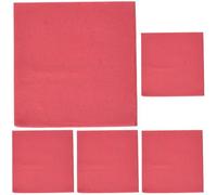 Le Nappage - Toallas de Papel Tex Touch - Color Rojo - Toallas Certificadas FSC® - Reciclables y Biodegradables - Set de 50 Servilletas de Mesa Color Rojo 24 x 24 cm (Paquete de 5)