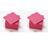 Le Nappage - Toallas de Papel Tex Touch - Color Rosa Fucsia - Toallas Certificadas FSC® - Reciclables y Biodegradables - Set de 50 Servilletas de Mesa Fucsia Pink 24 x 24 cm (Paquete de 2)