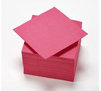 Le Nappage - Toallas de Papel Tex Touch - Color Rosa Fucsia - Toallas Certificadas FSC® - Reciclables y Biodegradables - Set de 50 Servilletas de Mesa Fucsia Pink 24 x 24 cm