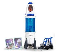 Silverlit - ASTROPOD - Deluxe Rocket Pack: Caja de Personaje y vehículo - Efectos de luz y Sonido - 15 Piezas para Montar -Construcción y experiencias del Universo Espacial - A Partir de 6 años