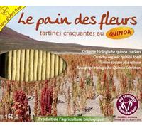 Le Pain des Fleurs Org Quinoa Crispbread 125 g (order 6 for trade outer)
