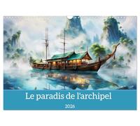 Le paradis de l'archipel (Calendrier mural 2026 DIN A3 vertical), CALVENDO calendrier mensuel: Un monde d'îles exotiques qui rappelle l'archipel indonésien.