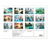 Le paradis de l'archipel (Calendrier mural 2027 DIN A2 vertical), CALVENDO calendrier mensuel