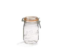 Le Parfait 3219002 Tarro hermeticos, 1 l, transparente, pack de 6