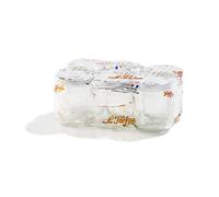 Le Parfait The Honey Pot para 4034 con Tapa de Cristal Transparente/Oro 212 ml 63 mm Juego de 6