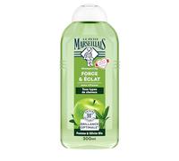 Le Pe Marseillais Bio Force & Shine - Champú de manzana y olivier (300 ml) - Champú sin silicona para cabello normal - 98% de origen natural para un brillo óptimo
