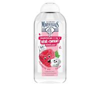 Le Pe Marseillais - Champú 2 en 1 para bebés y niños, para desenredar, frambuesa, orgánico y algodón (300 ml)