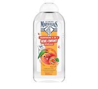 Le Pe Marseillais - Champú 2 en 1 para bebés y niños, para desenredar, melocotón, albaricoque orgánico y orgánico (300 ml)