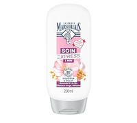 Le Pe Marseillais | Cuidado expreso 1 Min Douceur & Brillo Almendra & Lino Orgánico (Botella de 200 ml) - Acondicionador para cabello largo y sensible - 95% de ingredientes de origen natural