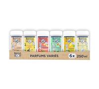 Le Pe Marseillais - Gel de ducha extra suave con 6 fragancias diferentes (6 botellas de 250 ml) - 92% de ingredientes naturales - Botellas totalmente reciclables