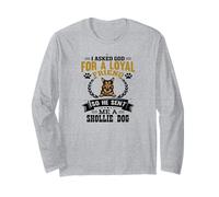 Le pedí a Dios un Amigo Leal Que me envió un Perro Shollie Manga Larga