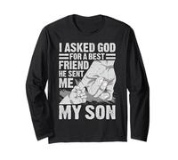 Le pedí a Dios un Mejor Amigo Me envió a mi Hijo Padre Orgulloso Manga Larga