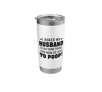 Le pedí a mi esposo que hiciera algo y ahora tiene que defecar Vaso térmico de acero inoxidable de doble pared