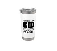Le pedí a mi hijo que hiciera algo y ahora tiene que defecar Vaso térmico de acero inoxidable de doble pared