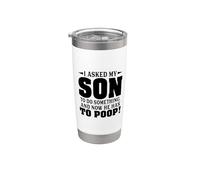 Le pedí a mi hijo que hiciera algo y ahora tiene que defecar Vaso térmico de acero inoxidable de doble pared