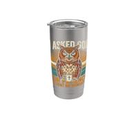 Le pedí paciencia a Dios que me envió los lunes búho Vaso térmico de acero inoxidable de doble pared