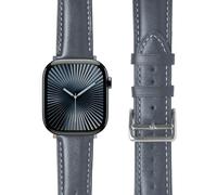 Le Pelle - Correa de reloj de cuero italiano de grano completo hecha a mano para Apple Watch Band de 42 mm (Series 3/2/1) 44 mm, 45 mm, 46 mm, 49 mm, para iWatch Ultra 2, Ultra, SE2, SE, Series 10, 9