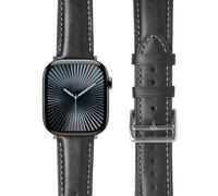 Le Pelle Correa de reloj hecha a mano de cuero italiano de grano completo para Apple Watch Band de 42 mm (serie 10) 41 mm, 40 mm, 38 mm, para iWatch SE2, SE, Series 10, 9, 8, 7, 6, 5, 4, 3, 2, 1
