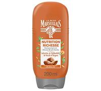 Le Petit Marseillais | Acondicionador Nutrición Intense Aceite de Argán Orgánico (Botella de 200 ml) - Cuidado del cabello sin silicona para cabello muy seco - 95% de ingredientes de origen natural
