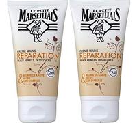 Le Petit Marseillais - Crema de manos reparadora pieles abimées y desséchées - Tubo 75 ml - Lot de 2