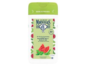 Le Petit Marseillais Gel de ducha de sandía orgánica y albahaca orgánica, gel de ducha con pH neutro para la piel y gel perfumado con agradable fragancia, hidrata y refresca (1 x 250 ml)