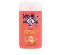 Le Petit Marseillais Gel de ducha ecológico melocotón blanco y nectarina orgánica (250 ml), cuidado con pH neutro para la piel y ducha aromática suave con aroma especialmente agradable, hidrata y