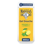 Le Petit Marseillais - Gel de Ducha Extra Suave Verbena Bio & Limón Bio (frasco de 650 ml) - Fórmula vegana con 92% de ingredientes de origen natural - Envase reciclable, con plástico reciclado
