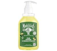 Le Petit Marseillais Gel limpiador de manos, jabón puro y aceite de oliva | Botella dispensadora de 300 ml, gel limpiador con 92 % de ingredientes naturales, gel de lavado de piel pH neutro