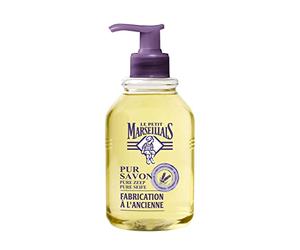Le Petit Marseillais Jabón Pur Savon, jabón de manos nutritivo con aceite esencial de lavanda, rellenable, 300 ml