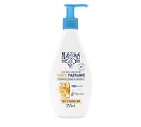 Le Petit Marseillais | Leche nutritiva calmante de alta tolerancia Leche de avena orgánica (botella bomba de 250 ml) - Leche corporal para pieles muy secas y sensibles - 95% de origen natural y 48