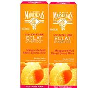 Le Petit Marseillais - Mascarilla de noche «Réveil Bonne Mine» iluminador al albaricoque - Envase de 50 mil. - Lote de 2