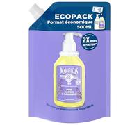 Le Petit Marseillais - Recambio de gel para manos puras, jabón y lavanda (Ecopack de 500 ml) - Recambio de jabón líquido para vial bomba - Jabón manos con aceite esencial de lavanda