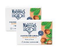 Le Petit Marseillais Surgras Care Jabón Manteca de Karité Lote de 2 x 100 g Lote de 2