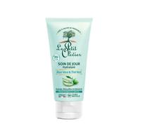 LE PETIT OLIVIER - Cuidado de día - Hidratante - Aloe Vera y Té Verde - Piel normal a mixta - 98% de origen natural - Sin silicona - 50 ml