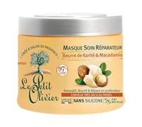 LE PETIT OLIVIER - Mascarilla reparadora - Shea & Macadamia - Suaviza, nutre y repara en profundidad - Cabello seco o encrespado - Sin silicona - 330 ml