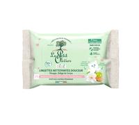 LE PETIT OLIVIER - Toallitas Limpiadoras Suavidad - Bebé - Cara, Asiento Y Cuerpo - Limpia con suavidad - Fibras de origen vegetal - 99% de origen natural - Probado bajo control pediátrico - x56