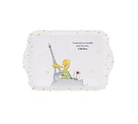 Le Petit Prince Contemplant sa Rose avec aussi la Tour Eiffel de París - Melamina de calidad, tamaño mini