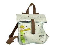 Le Petit Prince PETIT DÍA - Mochila para niños (24 meses, algodón, apertura ancha, correas ajustables, etiqueta con nombre blanco y caramelo, 30 x 28 cm, 8,4 L), caramelo, 30 * 28 * 4, Clásico