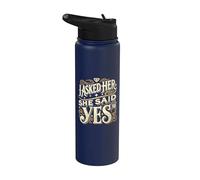 Le pregunté y ella dijo que sí Propuesta de compromiso Stainless Steel Insulated Water Bottle