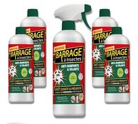 Le presa à Insectes - Venteo - Potente repelente antirampantes y volantes, base de geraniol - Formato 1 L - Lote de 5 unidades