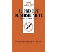 Le principe de subsidiarité