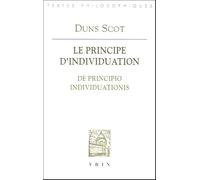 Le principe d'individuation: De principio individuationis (Bibliotheque Des Textes Philosophiques)