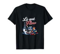 Le Que Flow Plumber Pipe Juego de Palabras Torre Eiffel Baño Arte Camiseta