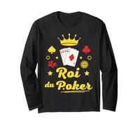 Le ROI Du Poker Cadeau As de Pique Cartes Casino Las Vegas Manga Larga