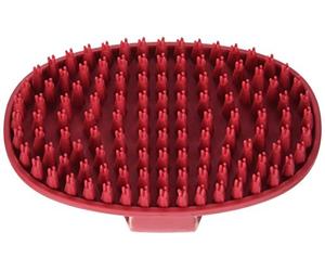 Le Salon Cepillo de Goma Almohazar para Razas de Pelo Corto, Rojo, 1 Unidad (Paquete de 1)