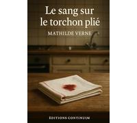 Le sang sur le torchon plié