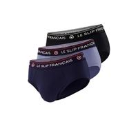 Le Slip Français Lot de 3 Slips Ropa Interior, Azul Marino Azul Negro, Talla única para Hombre